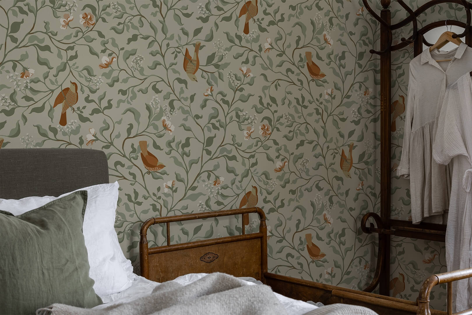 Tapeta botaniczna Duro 534-01 Josefin Beige Flora