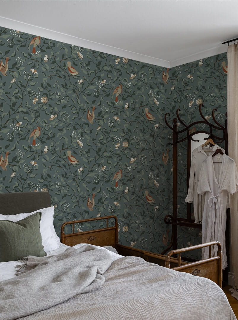 Tapeta botaniczna Duro 534-03 Josefin Bla Flora