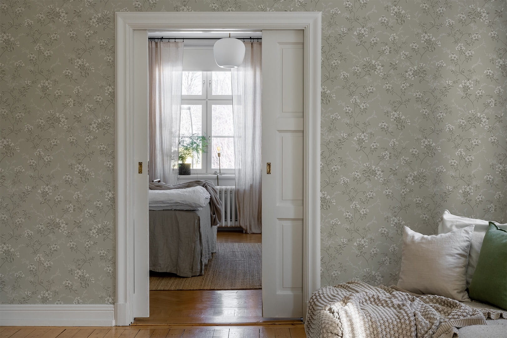 Tapeta delikatne kwiaty Duro 536-01 Sonja Beige Flora
