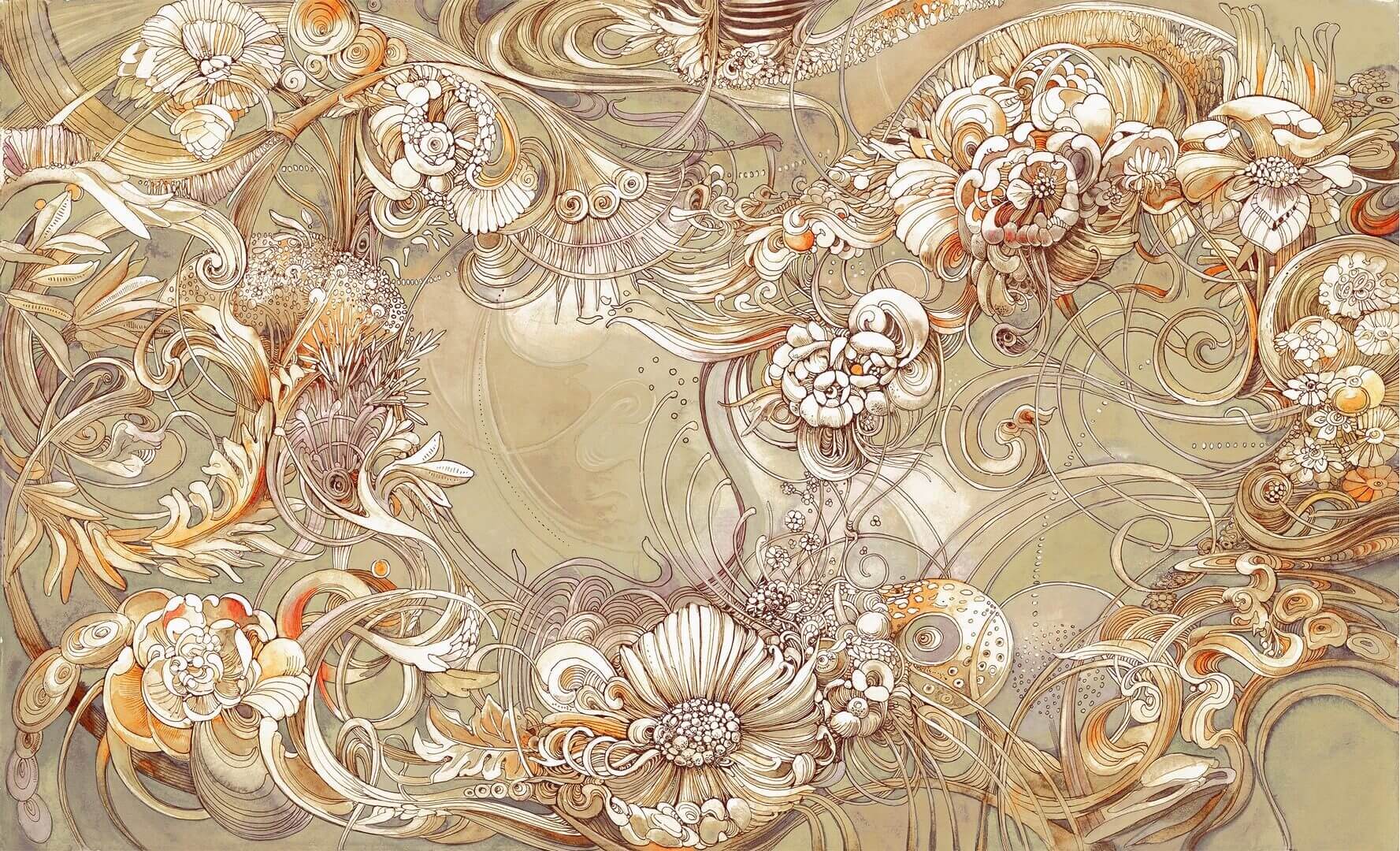 Fototapeta w stylu glamour Wall & More ROCOCO 2464 16A