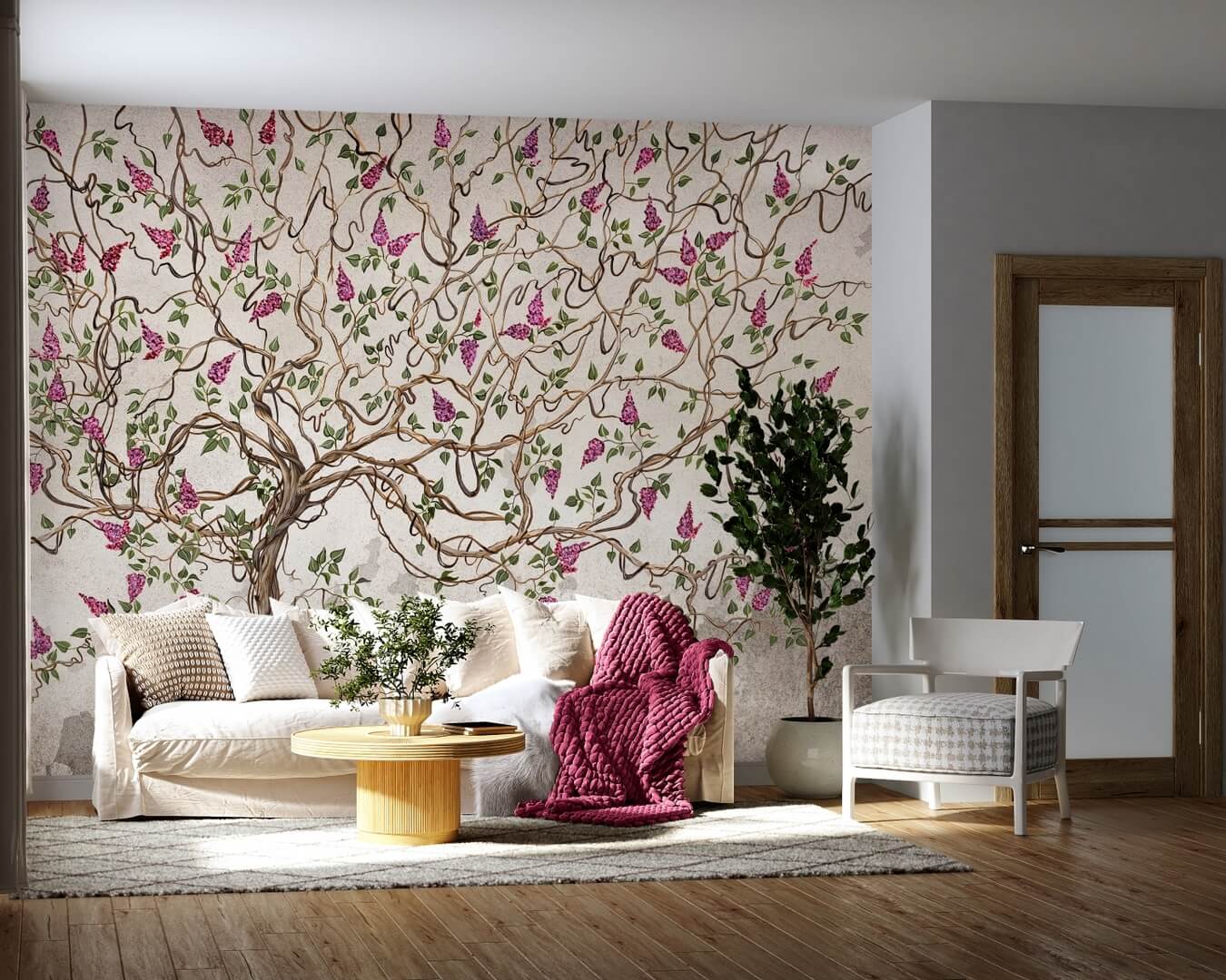 Fototapeta kwitnące drzewo Wall & More ELARA 2418 26A
