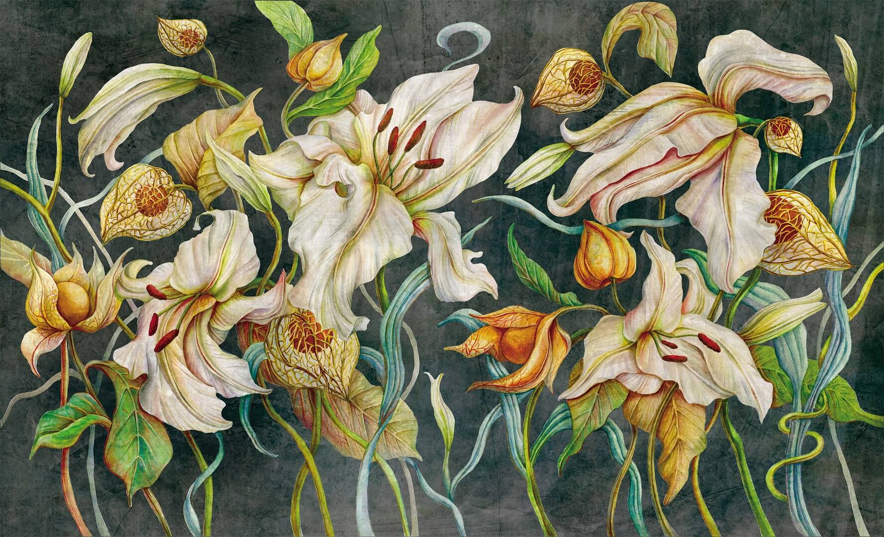 Fototapeta kwiaty Wall & More LILY 2430 27D