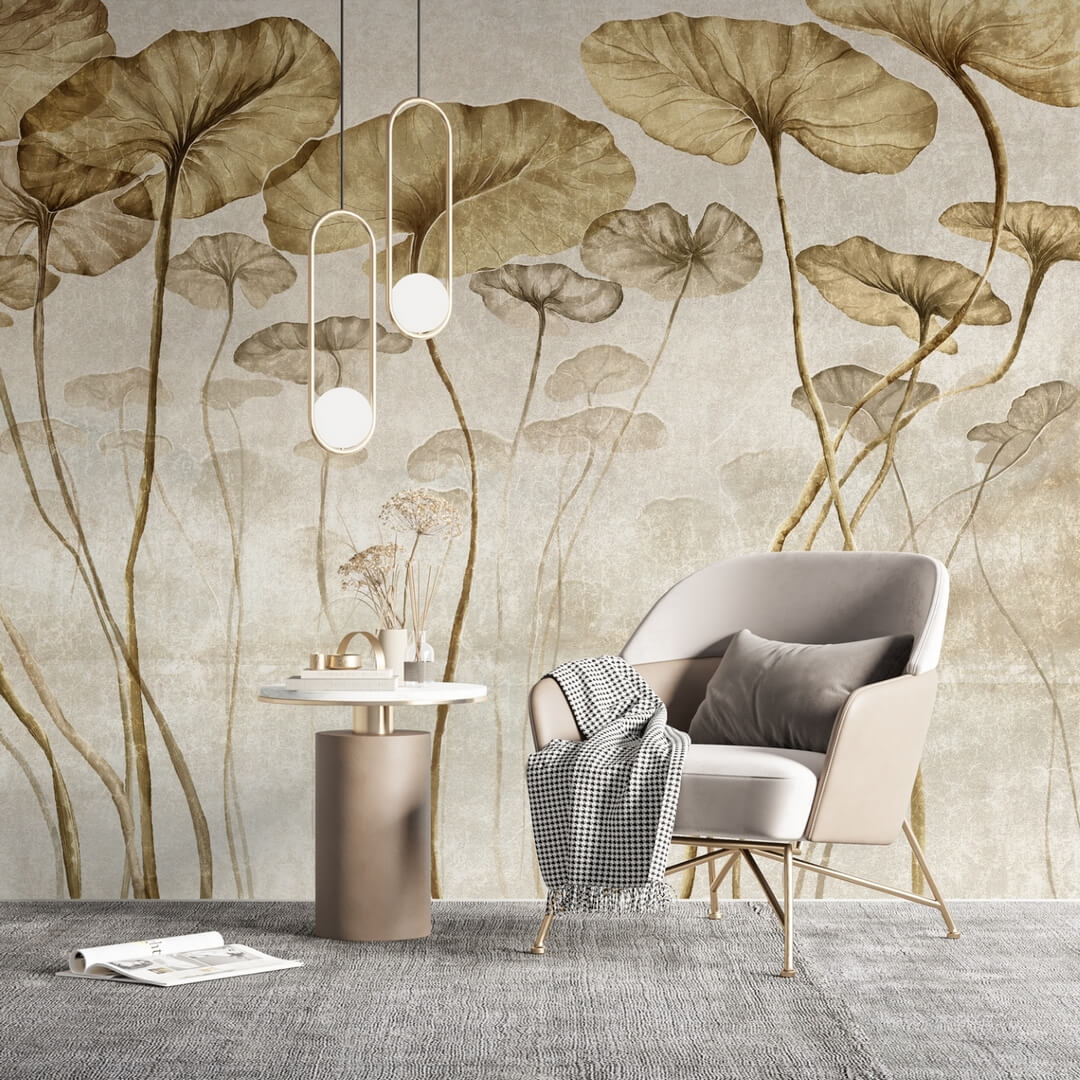 Fototapeta liście lilii wodnej Wall & More LOTUS 2433 21A
