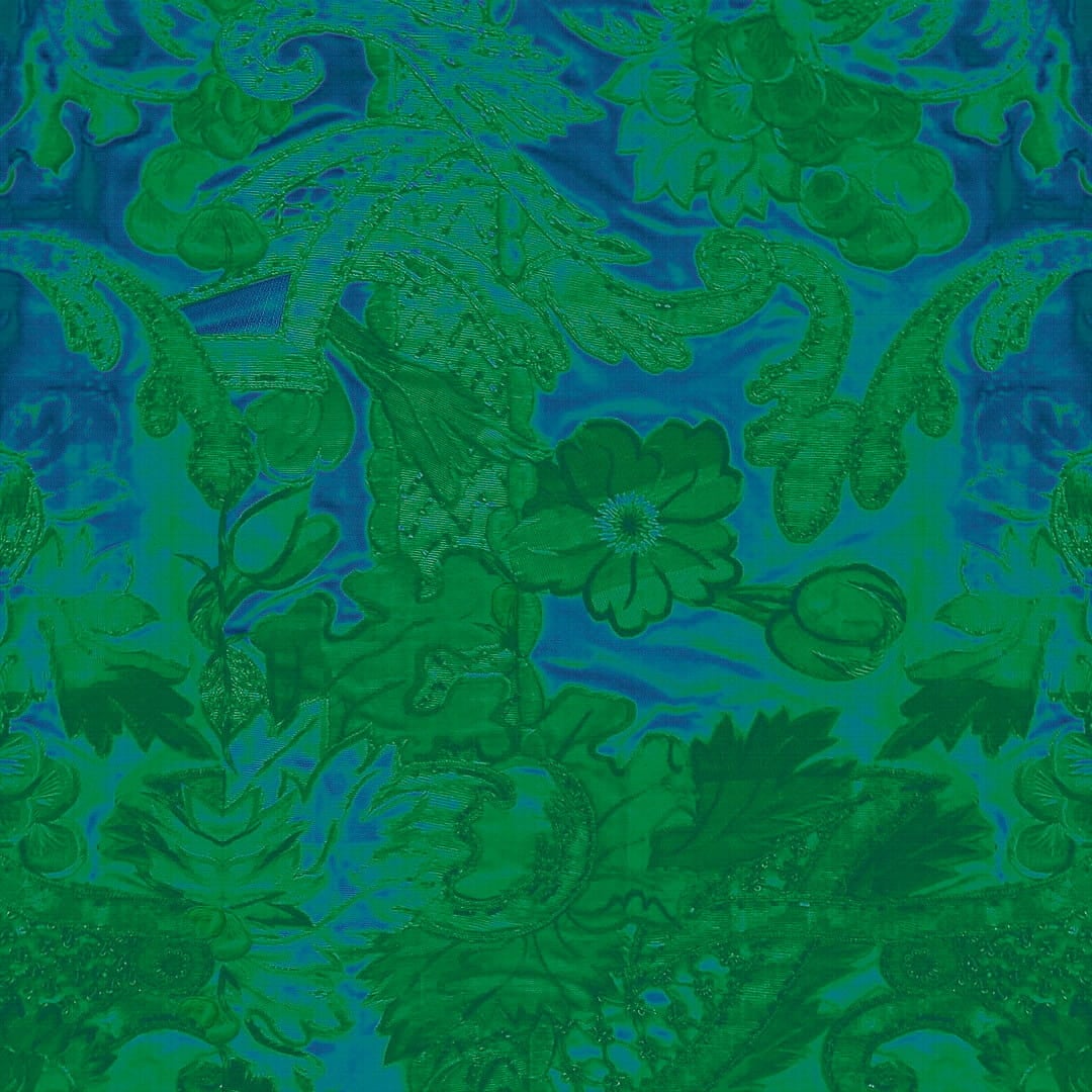 Fototapeta pod prysznic koronkowe kwiaty Wall&Deco WET_OB2401 Out Of The Blue WET SYSTEM 2024-2