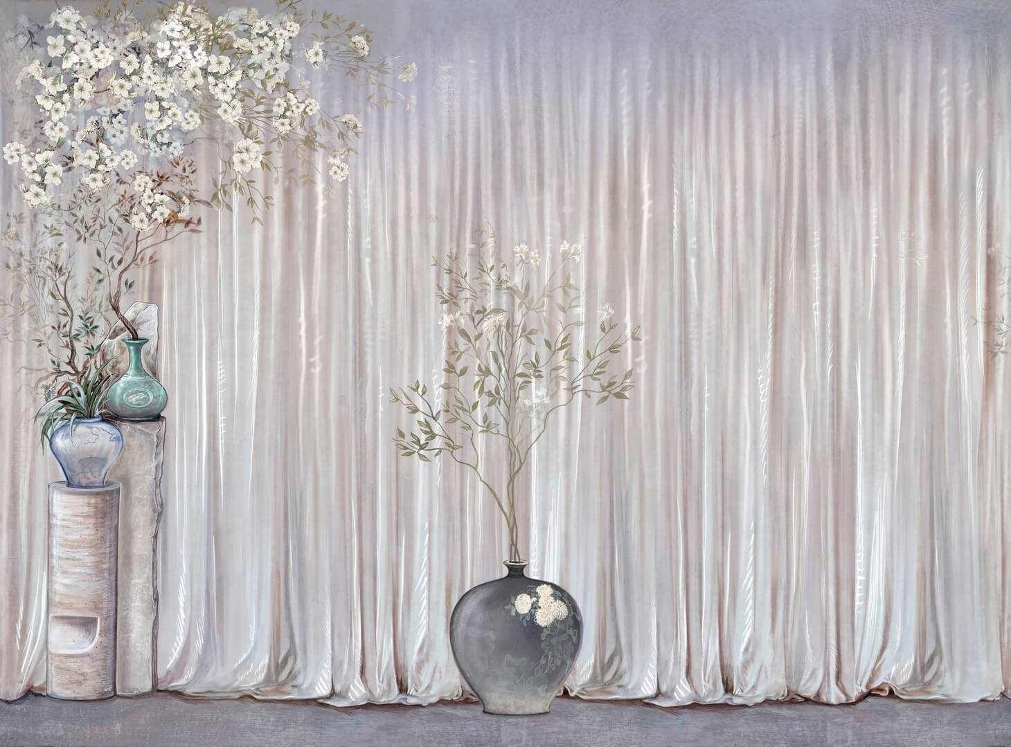 Fototapeta pod prysznic zasłony i kwiaty Wall&Deco WET_PR2401 Privé WET SYSTEM 2024-2