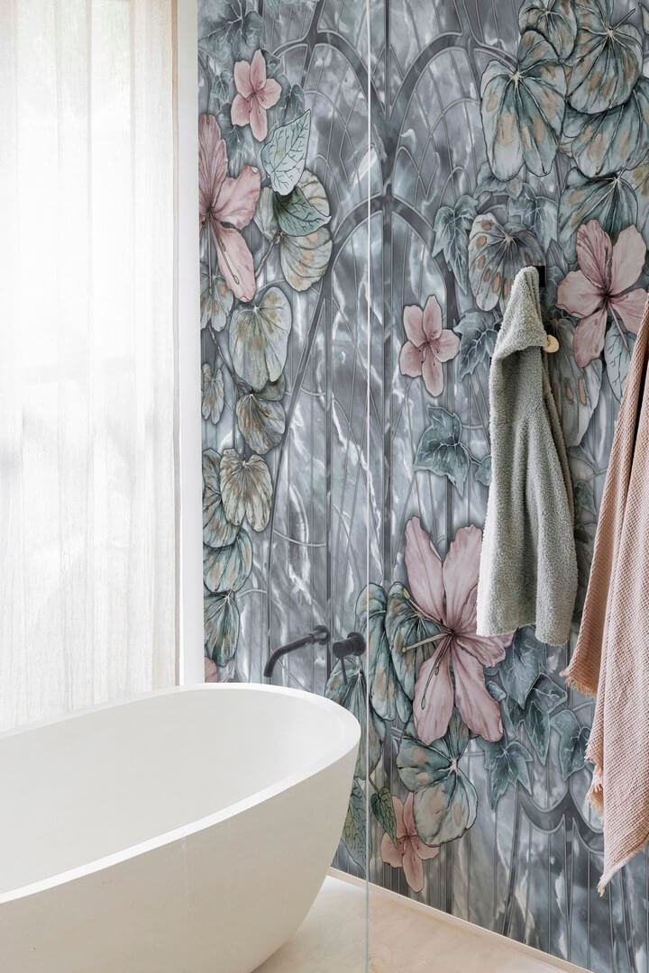 Fototapeta pod prysznic florystyczna Wall&Deco WET_SR2402 Solera WET SYSTEM 2024-2