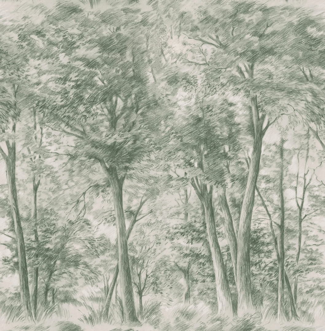 Mural szkicowane drzewa Boras Tapeter Studio 9632W Sketch of Trees