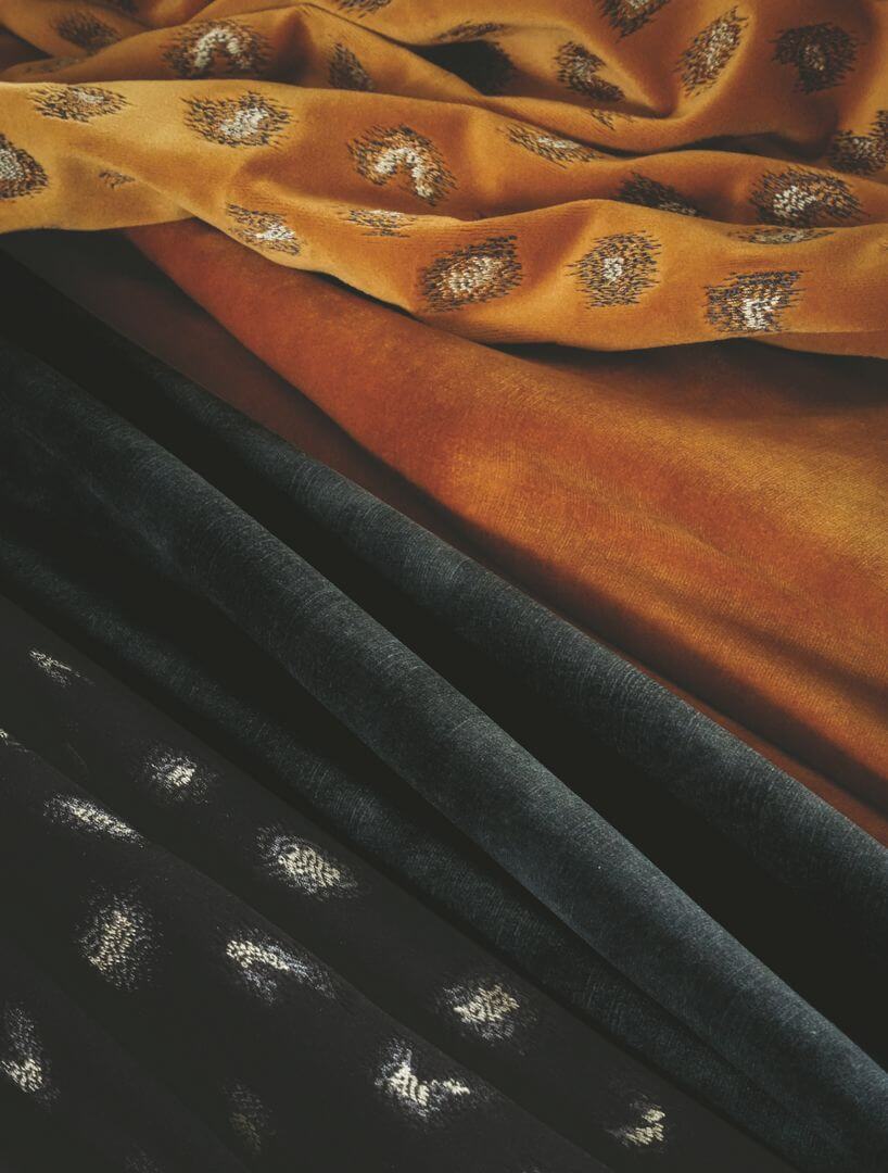 Tkanina postarzany aksamit Casamance 42482058 Manade 3