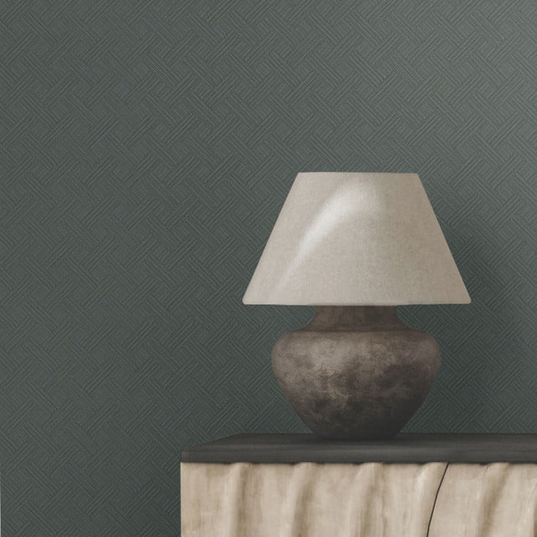 Tapeta geometryczna plecionka York Wallcoverings RRD7650 Wickwork Industrial Interiors III