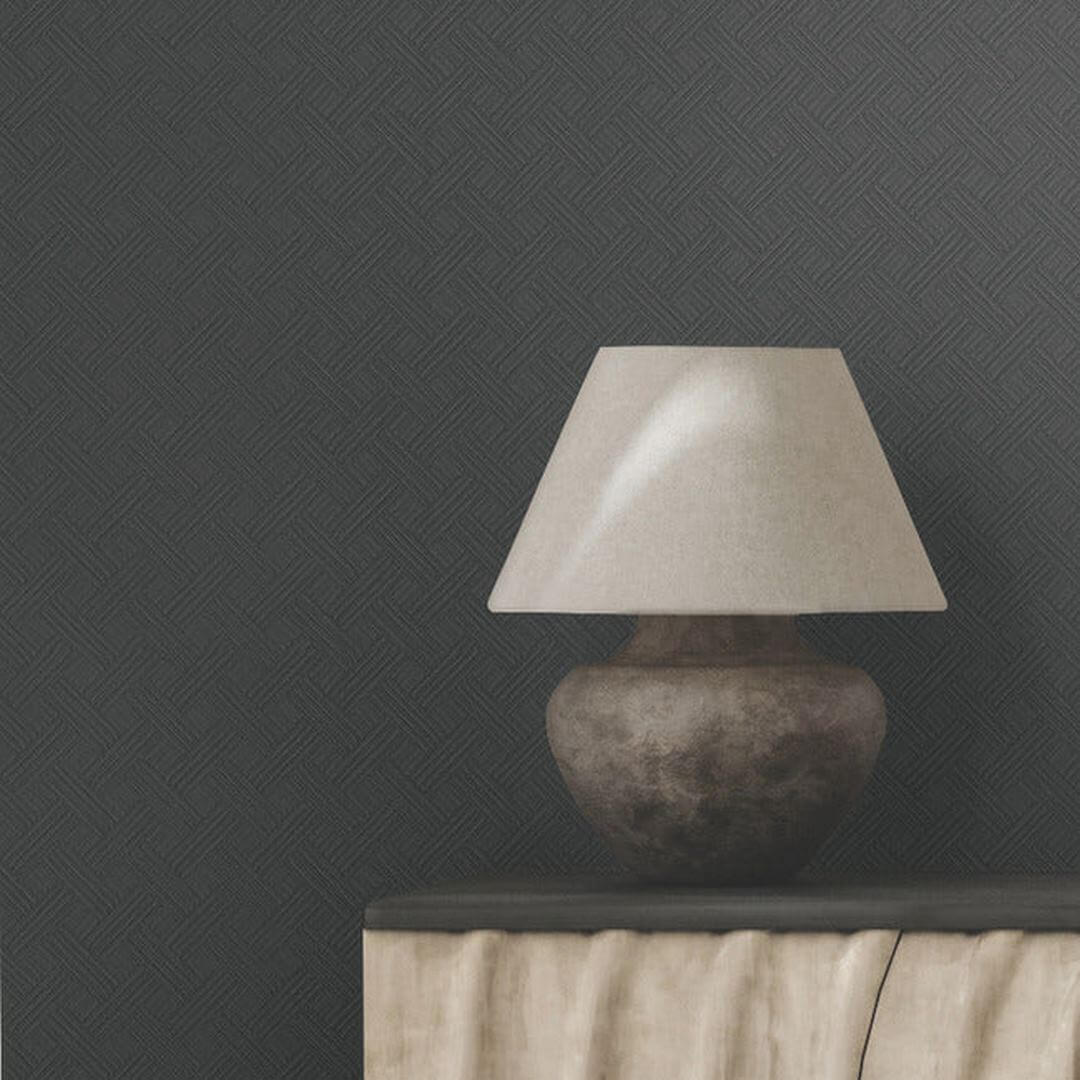 Tapeta geometryczna plecionka York Wallcoverings RRD7651 Wickwork Industrial Interiors III