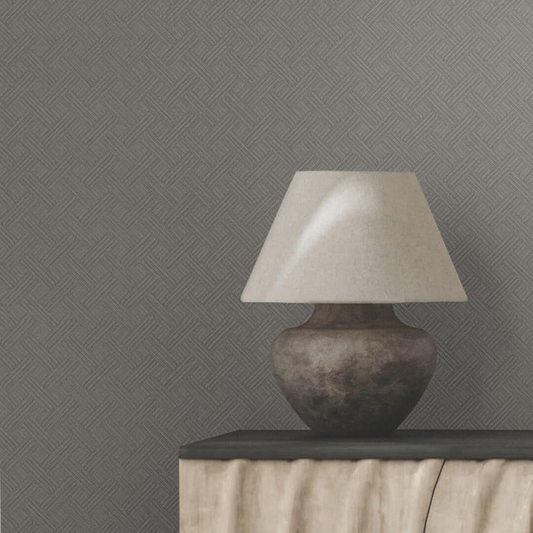 Tapeta geometryczna plecionka York Wallcoverings RRD7652 Wickwork Industrial Interiors III
