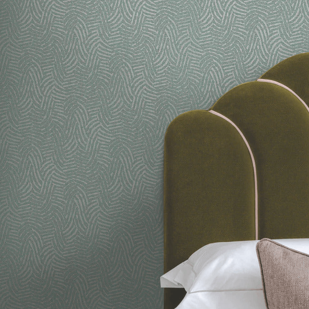 Tapeta metaliczne kreski York Wallcoverings RRD7654 Helix Industrial Interiors III