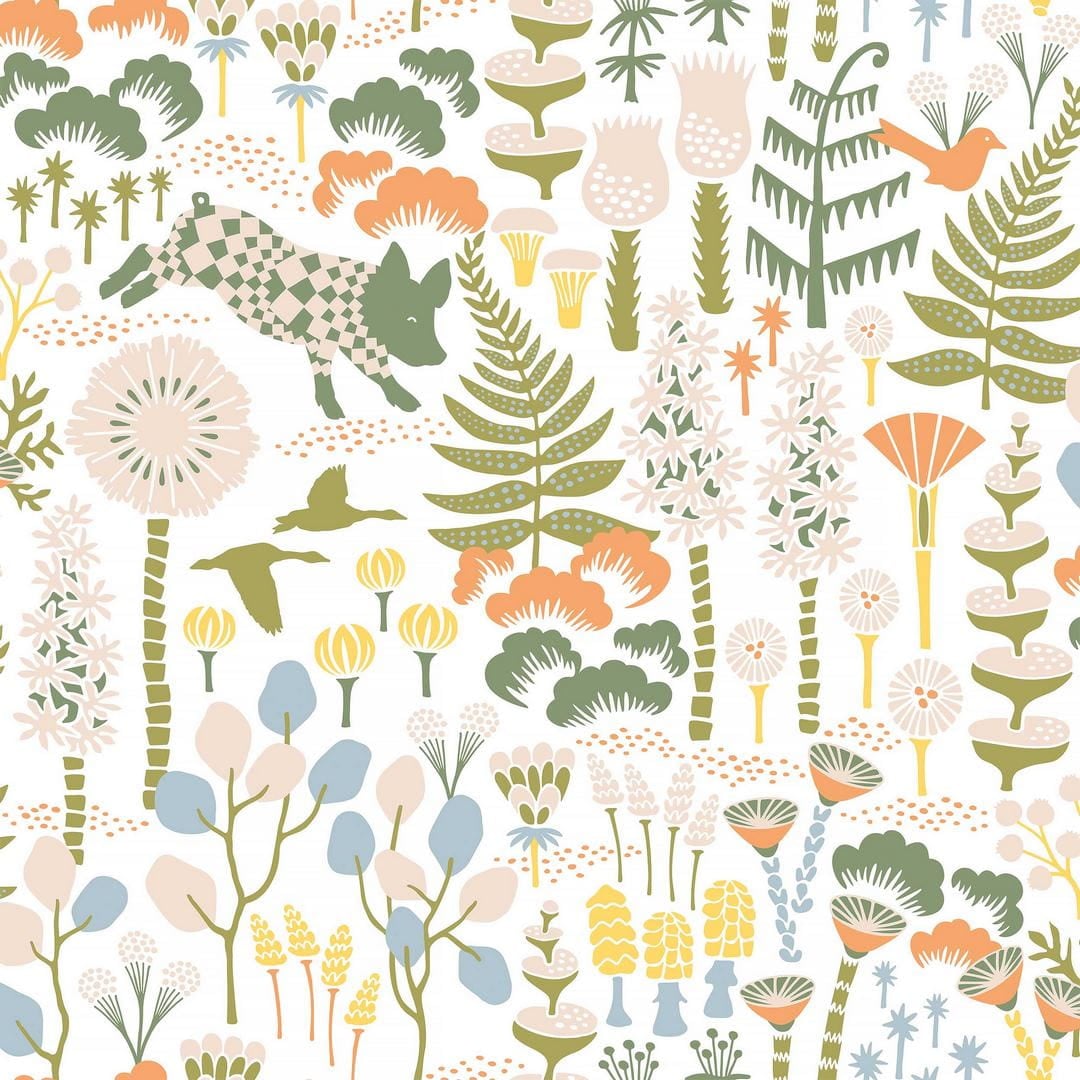 Tapeta botaniczna Boras Tapeter 1450 Hoppmosse Hanna Werning Icons