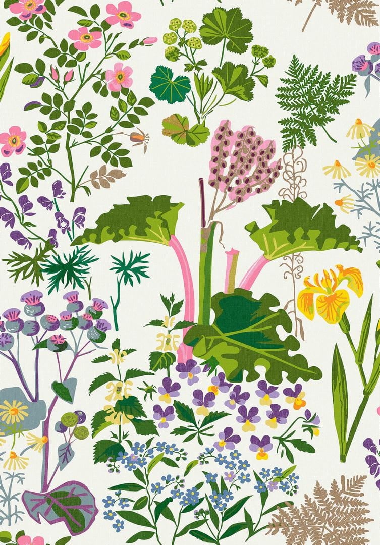 Tapeta roślinna łąka Boras Tapeter 1792 Rabarber Icons