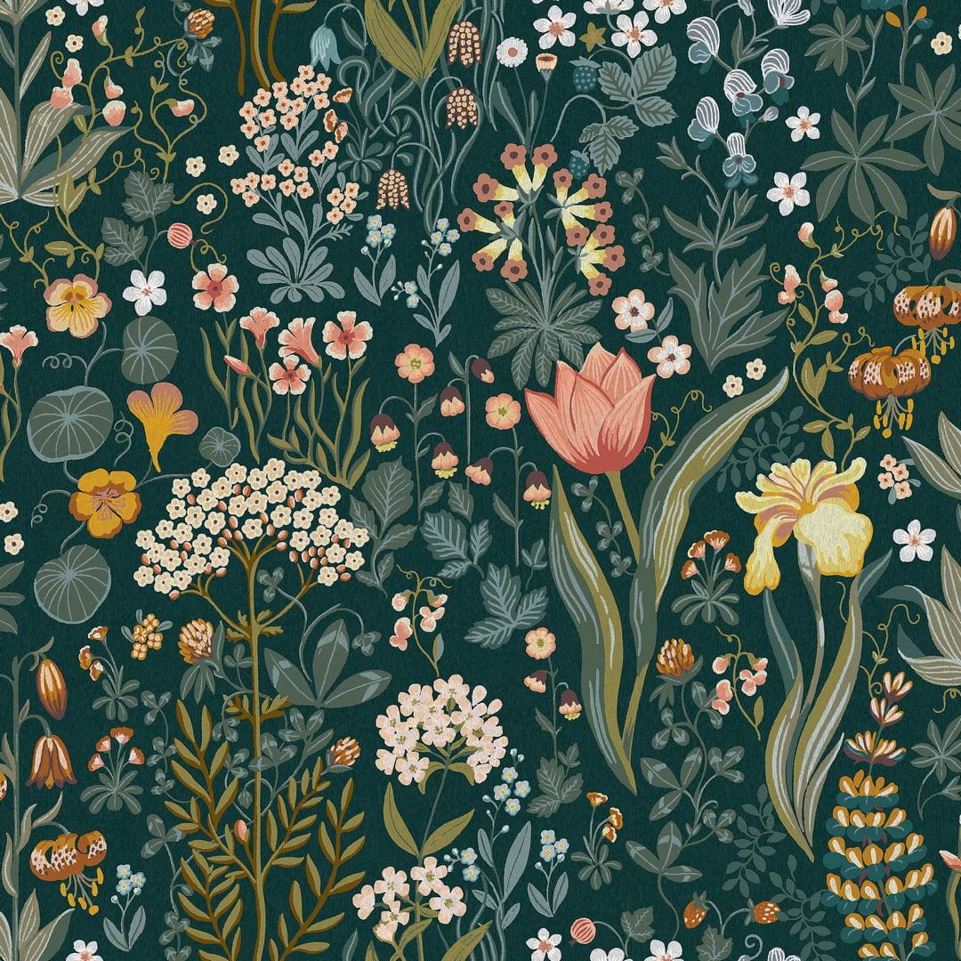 Tapeta roślinna łąka Boras Tapeter 2055 Blomsterhav Icons