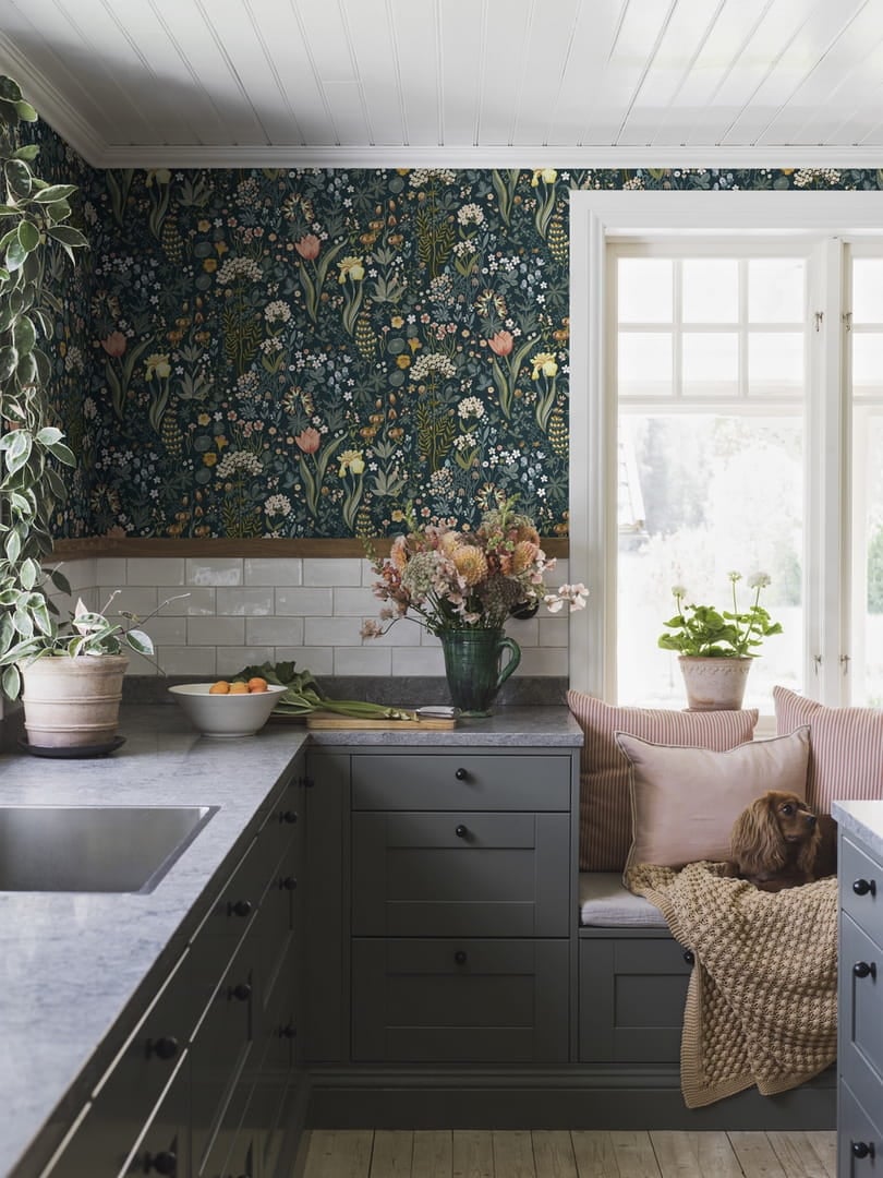 Tapeta roślinna łąka Boras Tapeter 2055 Blomsterhav Icons