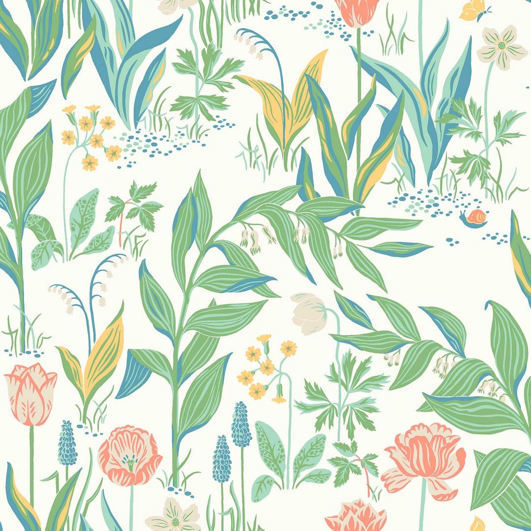 Tapeta wiosenne kwiaty Boras Tapeter 7218 Spring Garden Icons