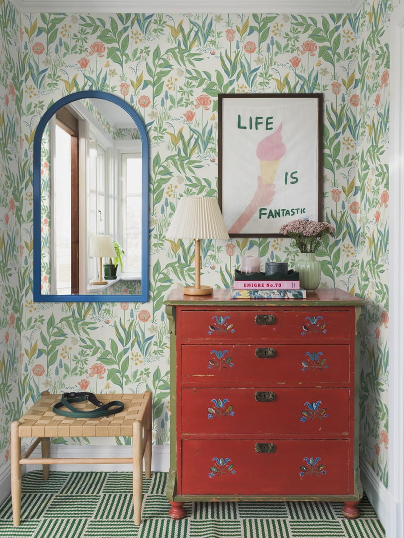 Tapeta wiosenne kwiaty Boras Tapeter 7218 Spring Garden Icons