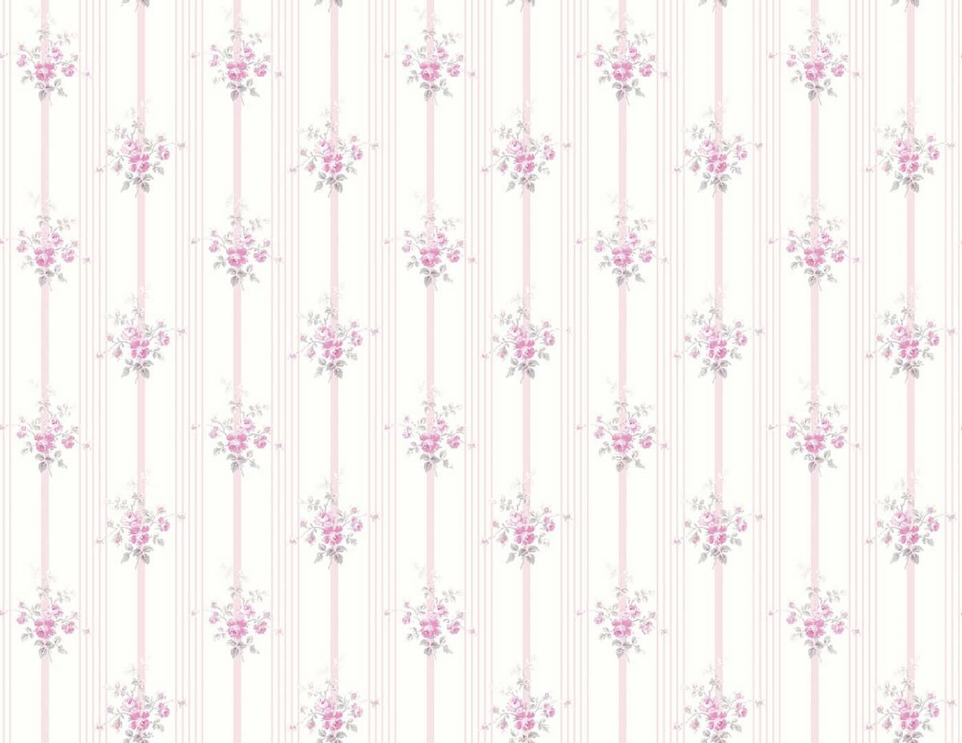 Tapeta paski i bukiety róż Wallquest VI80211 Alice & Rose