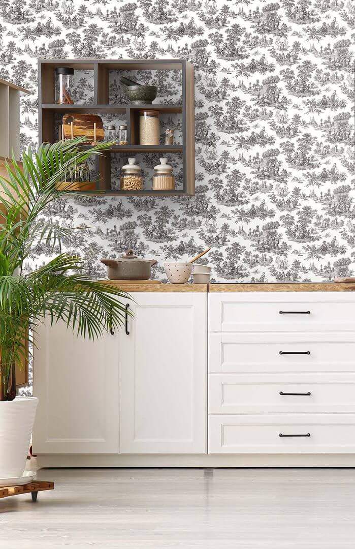 Tapeta Toile de Jouy Wallquest VI81005 Alice & Rose
