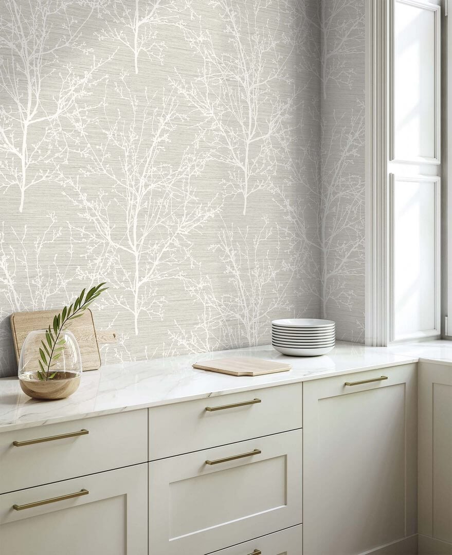 Tapeta gałęzie Wallquest WS70400 Shades of White