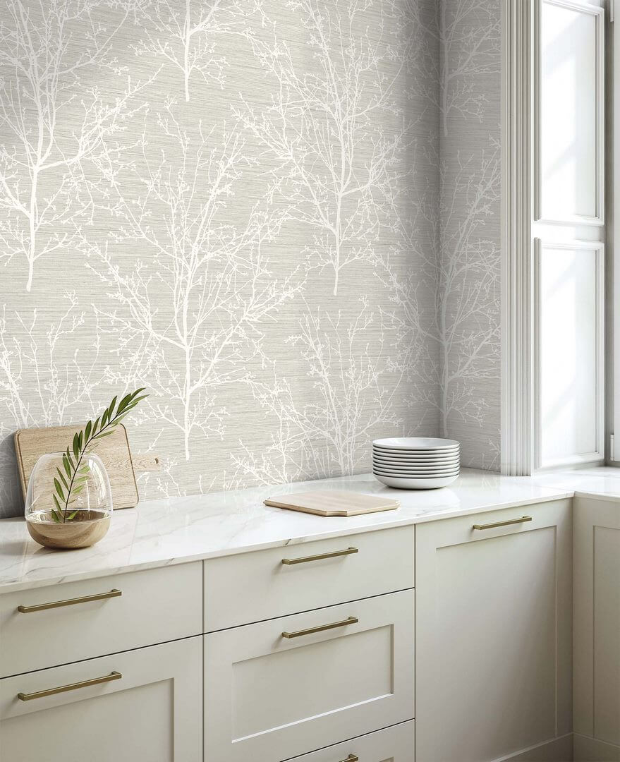 Tapeta gałęzie Wallquest WS70405 Shades of White