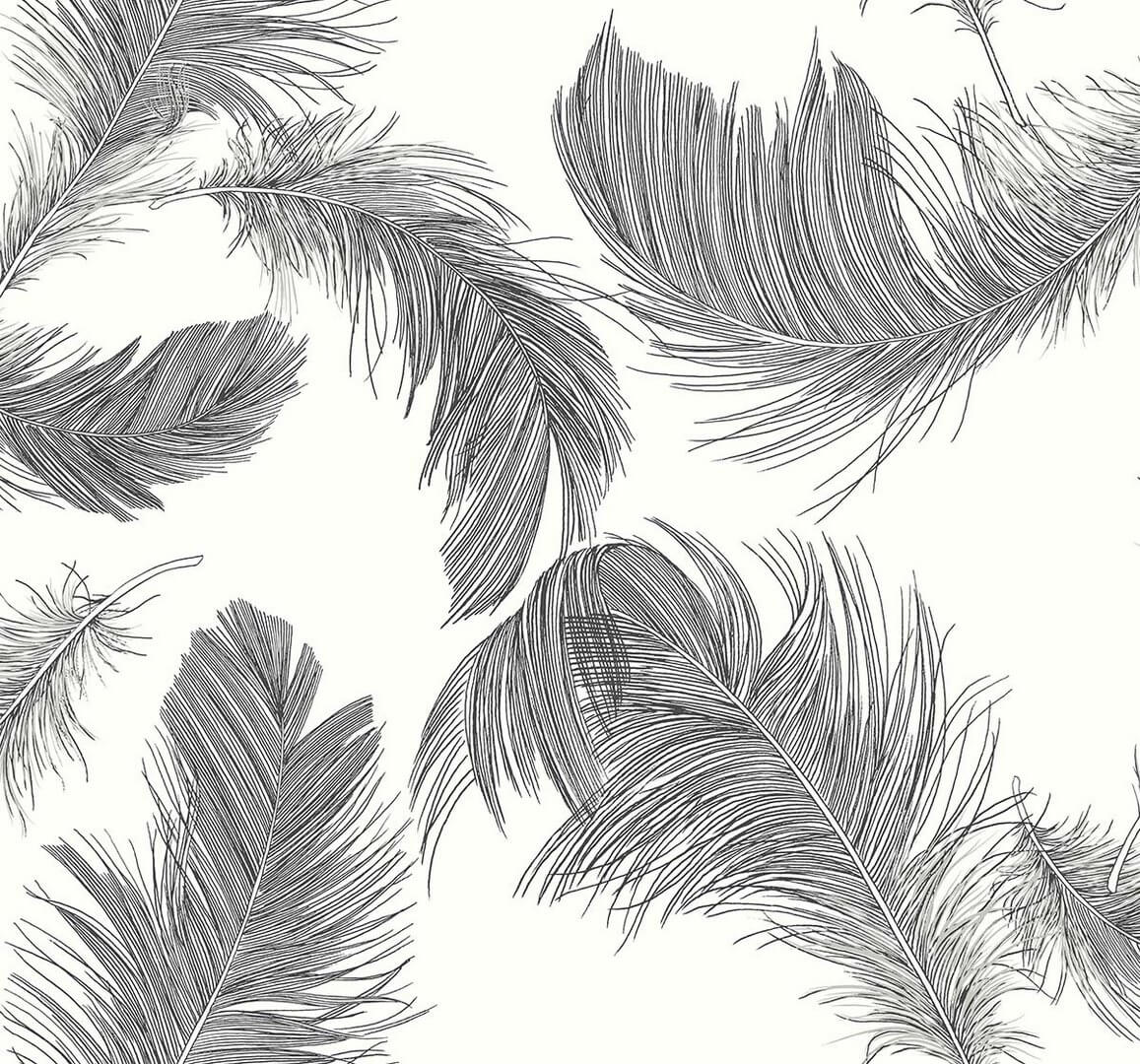 Tapeta pióra Wallquest WS70800 Shades of White