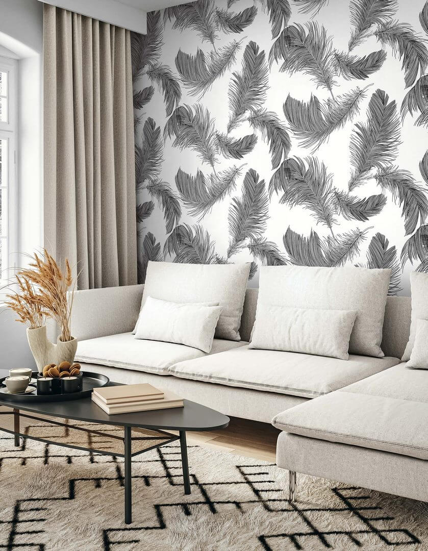 Tapeta pióra Wallquest WS70802 Shades of White