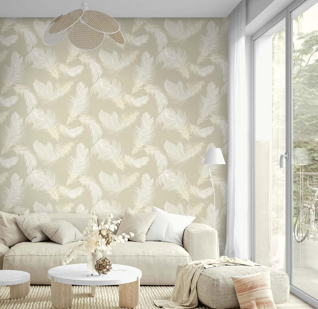 Tapeta pióra Wallquest WS70805 Shades of White