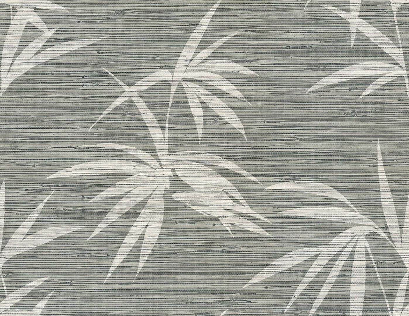 Tapeta liście bambusa Wallquest WS71310 Shades of White
