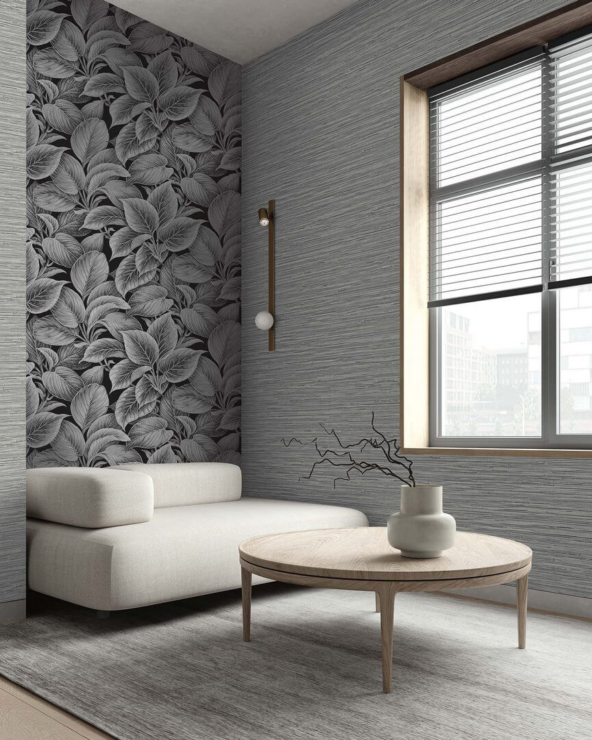 Tapeta imitująca płótno grasscloth Wallquest WS71400 Shades of White