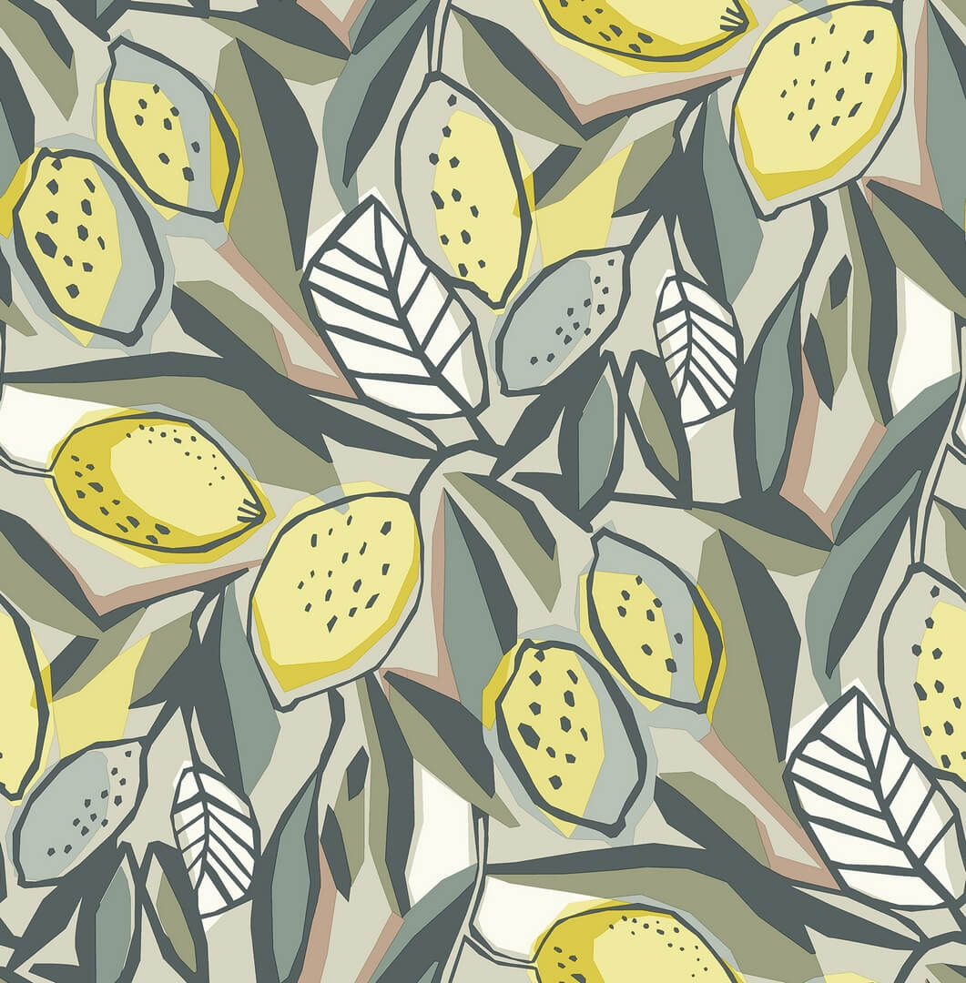 Tapeta cytryny Fine Decor FD26418 Seychelles