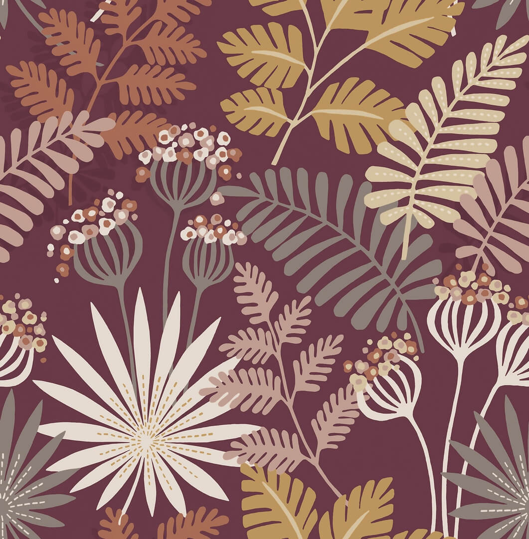 Tapeta tropikalna roślinność Fine Decor FD26449 Seychelles