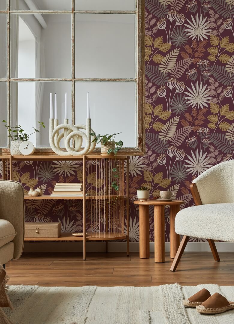Tapeta tropikalna roślinność Fine Decor FD26449 Seychelles