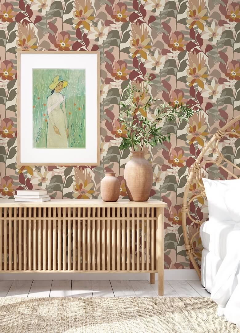 Tapeta kwiaty retro Fine Decor FD26455 Seychelles