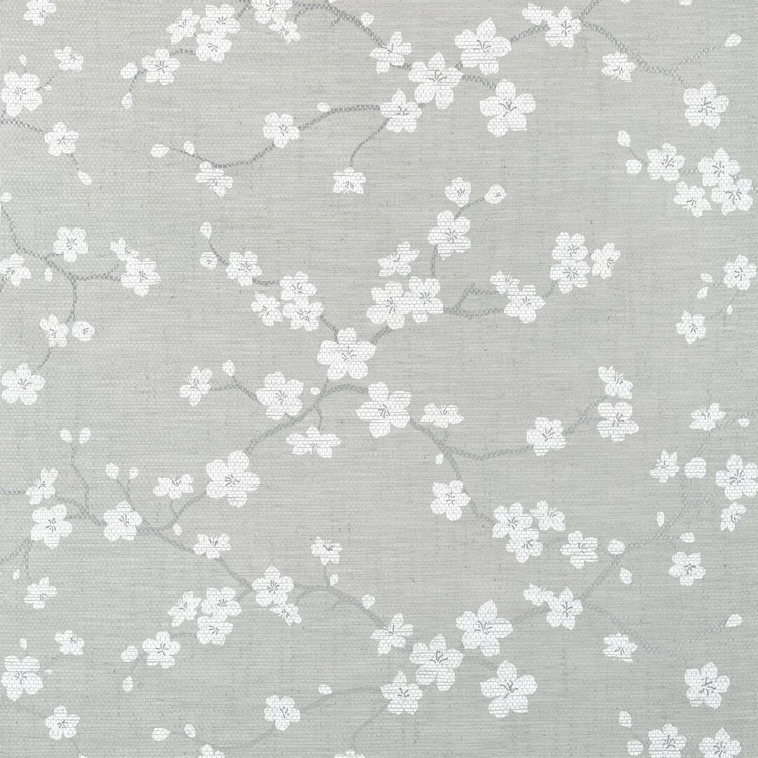 Tapeta naturalna kwitnące drzewo wiśniowe Thibaut T75515 Sakura Dynasty