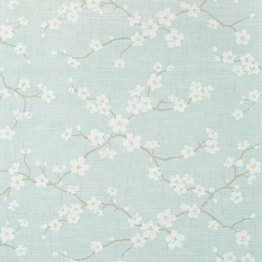 Tapeta naturalna kwitnące drzewo wiśniowe Thibaut T75516 Sakura Dynasty