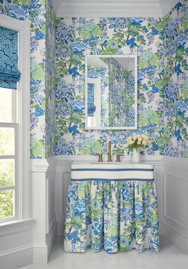 Tapeta kwiaty Thibaut T42019 Peony Garden Sojourn
