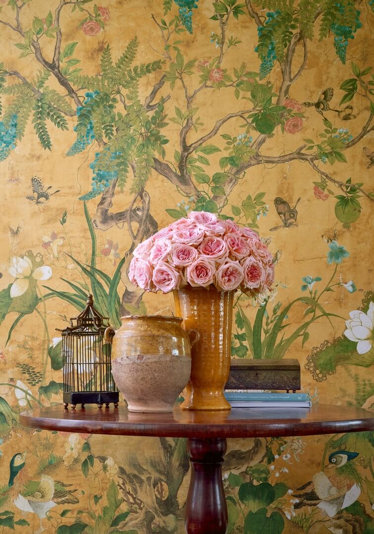 Mural botaniczny vintage Thibaut TM42055 Wild Wisteria Sojourn