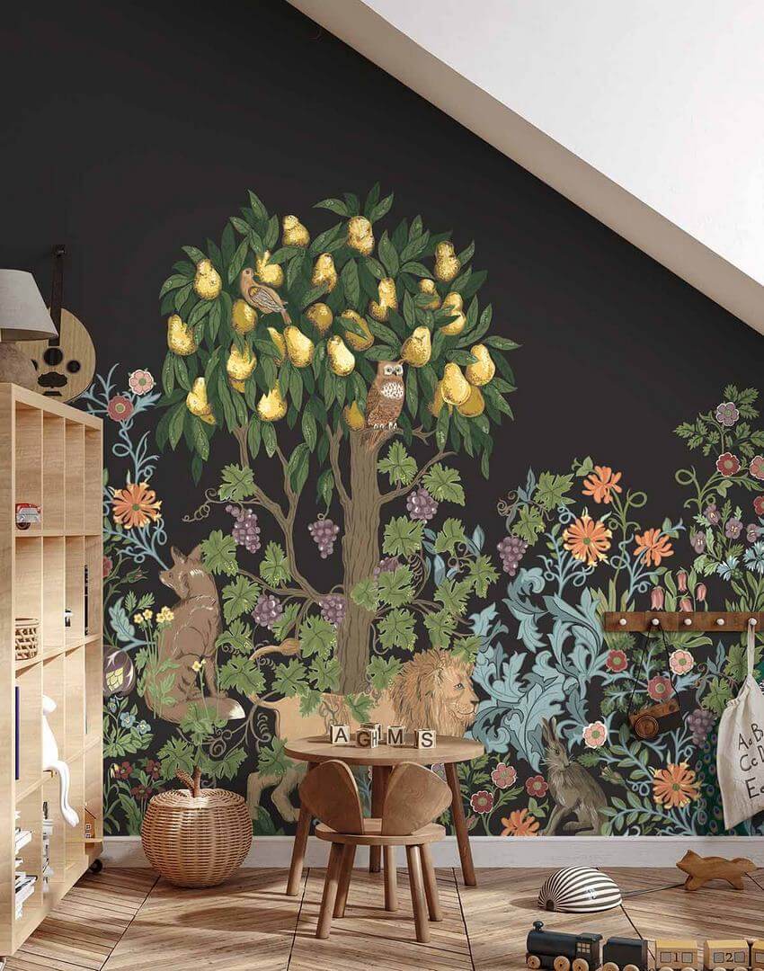 Mural rośliny i zwierzęta Wallquest TJ41500M Mulberry Tree