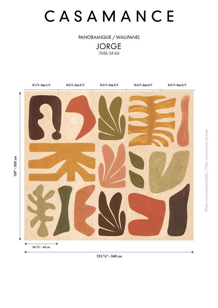 Mural geometryczny Casamance 76863466 Jorge Modernismo