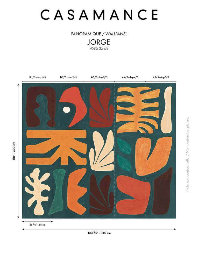 Mural geometryczny Casamance 76863568 Jorge Modernismo