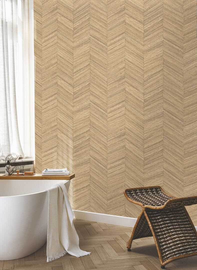 Tapeta jodełka Casamance 75371630 Ocotea Nature Sur Mesure