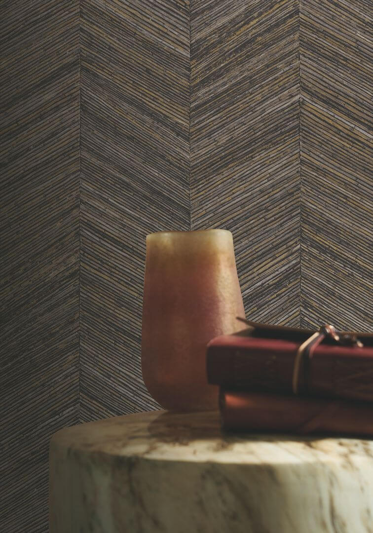 Tapeta jodełka Casamance 75371630 Ocotea Nature Sur Mesure