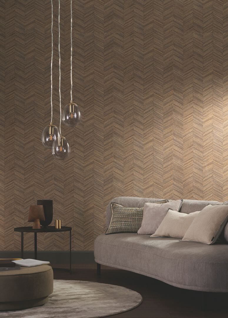 Tapeta jodełka Casamance 75372548 Ocotea Nature Sur Mesure