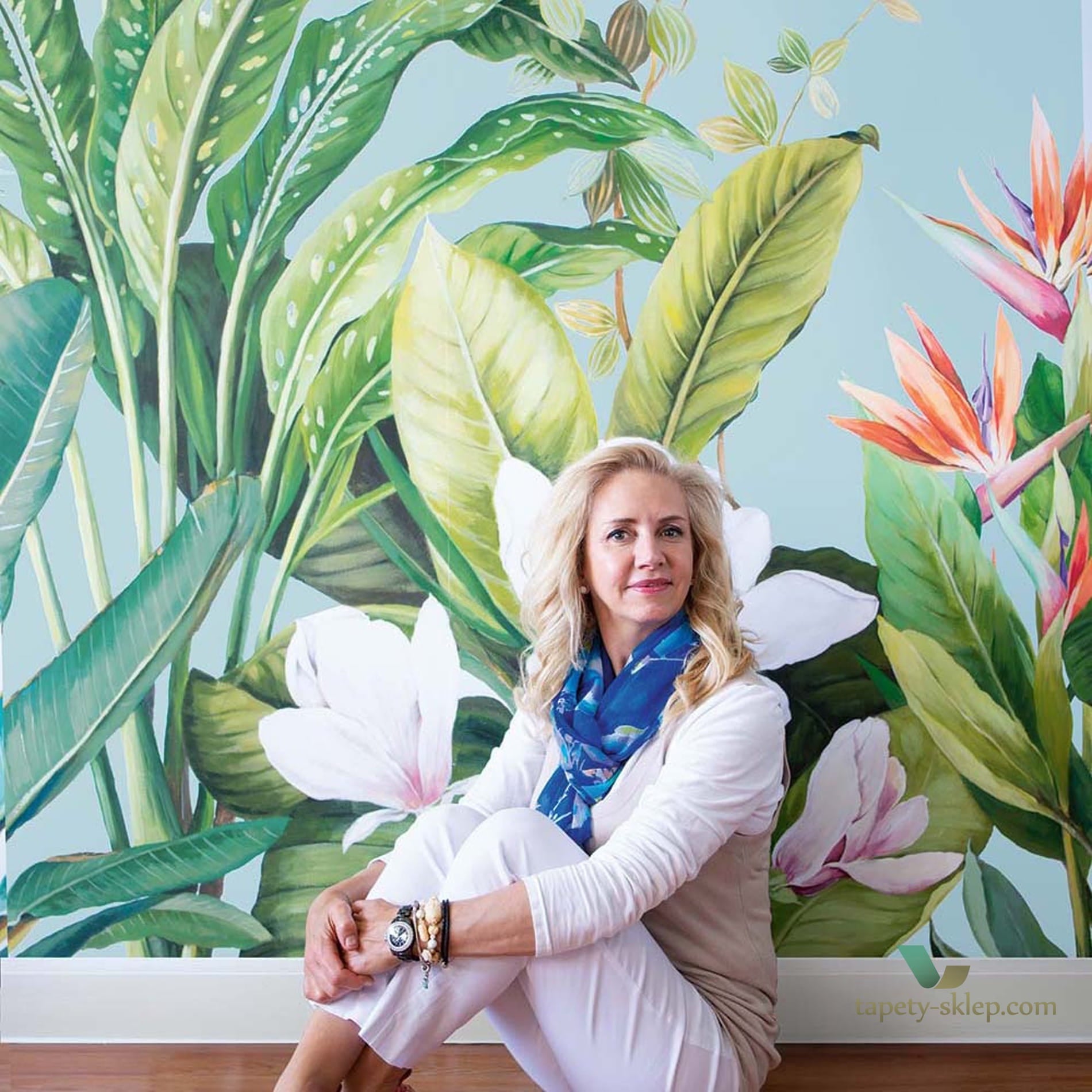 Mural Daisy Bennett DB11802m Naples Palm Anthology Resource Wallquest