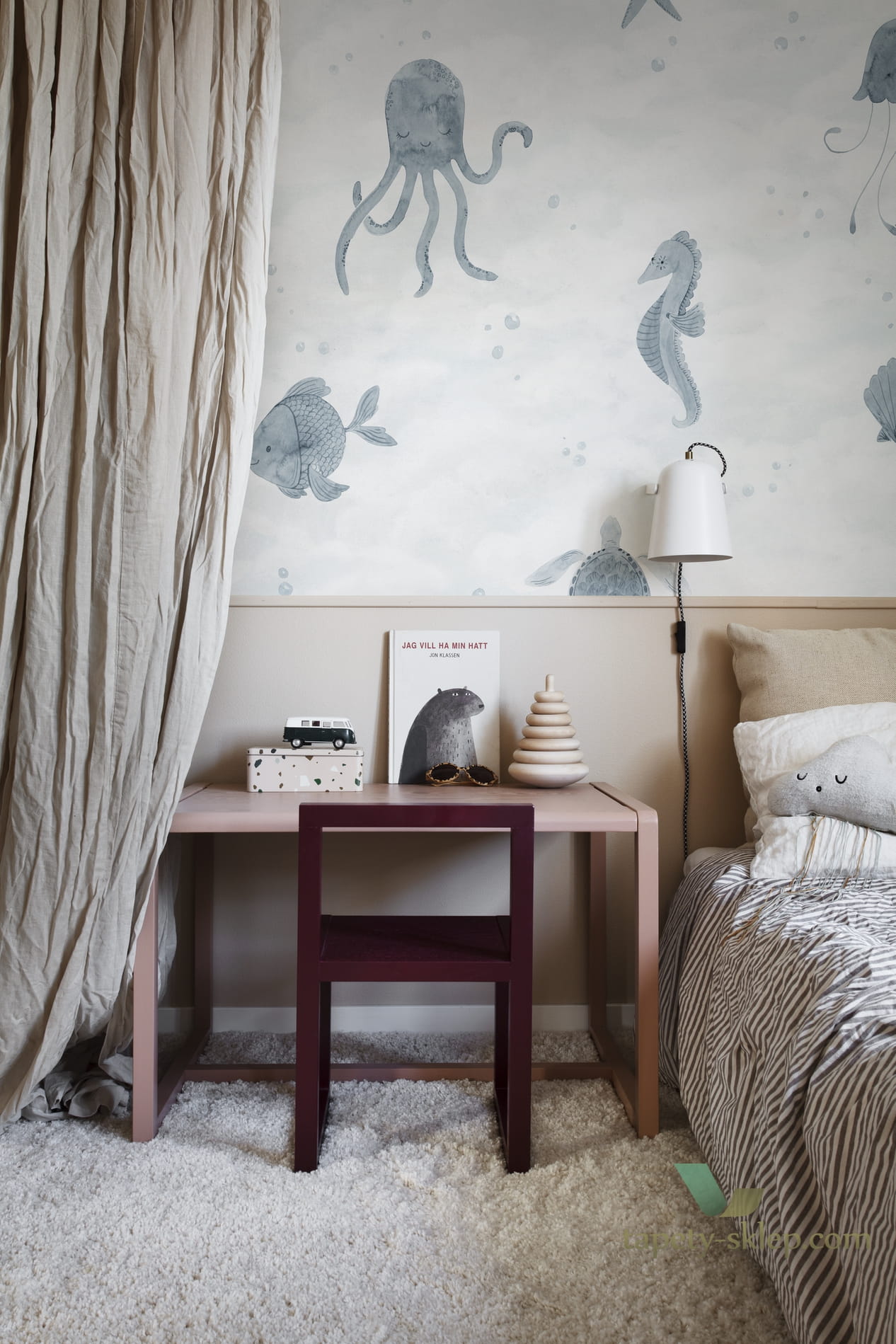 Mural Sandberg Alice Ocean Blue 652-36 Familj II