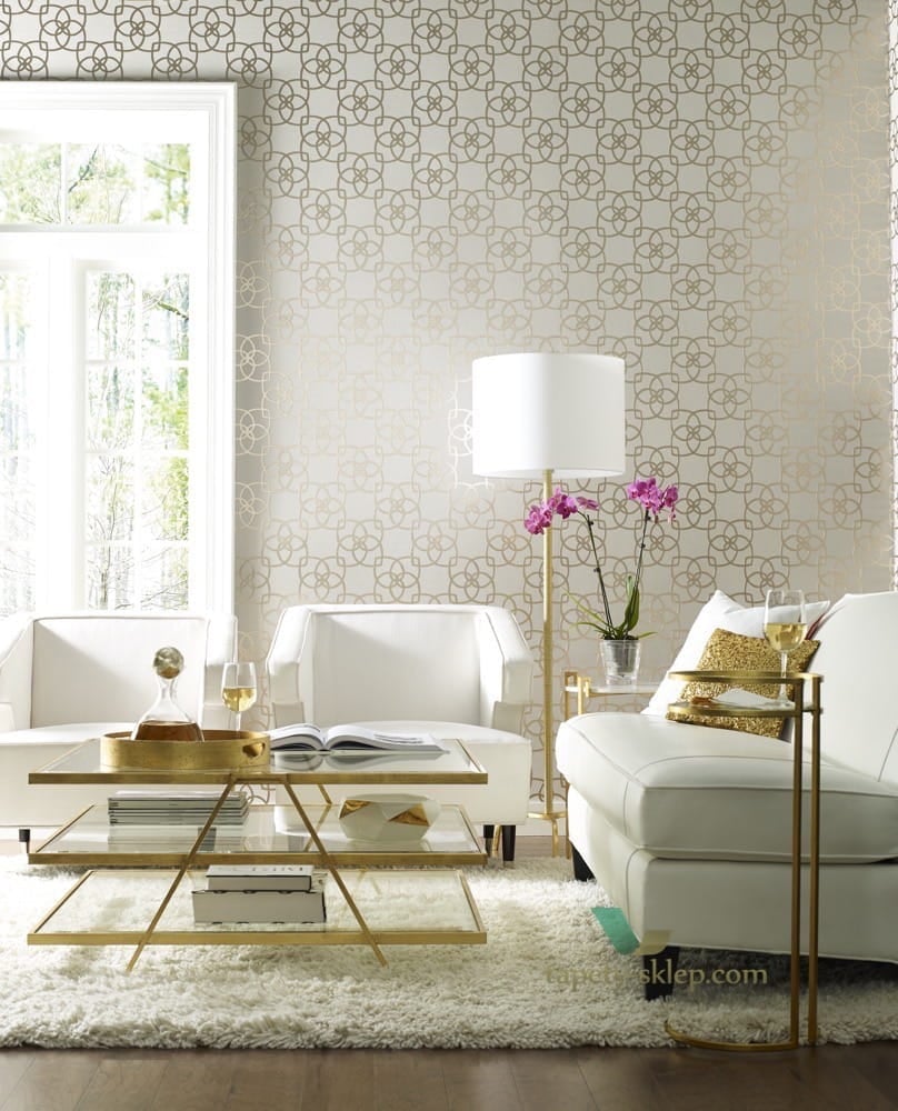 Tapeta złota kratownica York Y6200202 Dazzling Dimensions