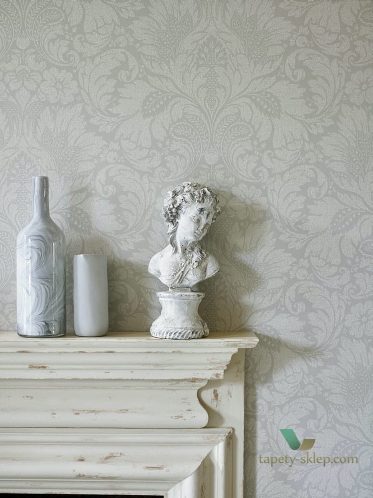 Tapeta ornament adamaszek Sanderson 216392 Kent Chiswick Grove