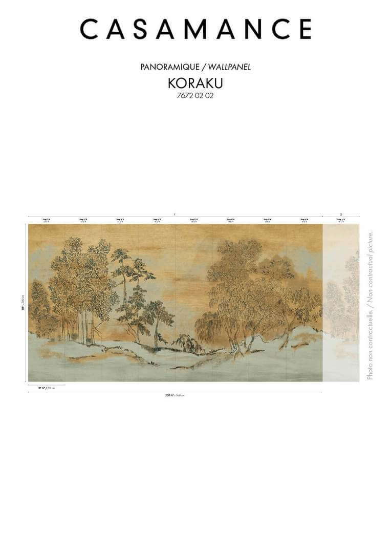 Mural japoński ogród Casamance 76720202 Koraku Panoramas 4